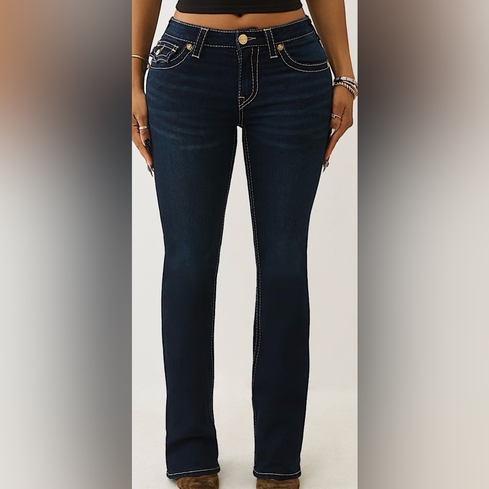 True Religion BECCA MID RISE BIG T BOOTCUT JEAN Size 29 - BRAND NEW WITH TAG - Picture 4 of 8